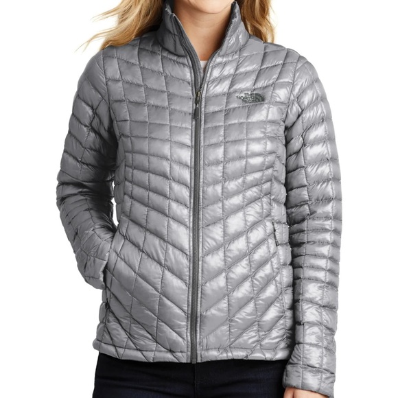 The North Face Jackets & Blazers - The North Face Thermoball Eco Puffer Jacket Coat Quilted Insulated Full Zip Gray